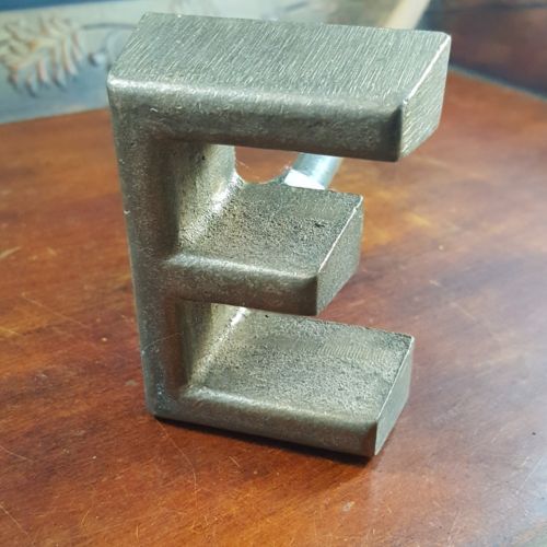 Livestock Freeze Branding Iron 3 inches Letter E Made by L & H MFG Co