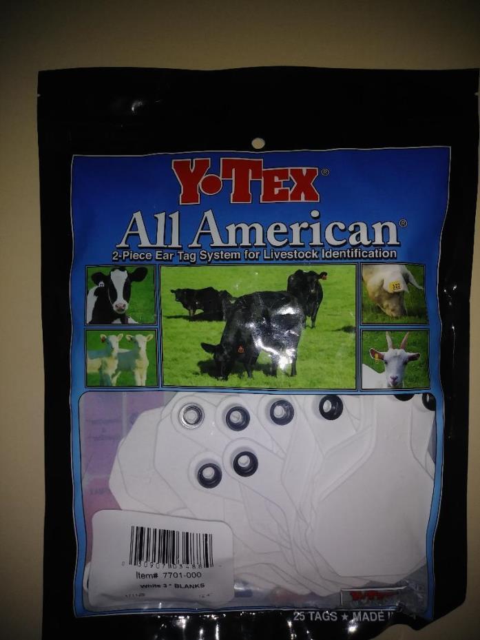 Y-Tex 3 Star Cattle Ear Tags  YOU WON