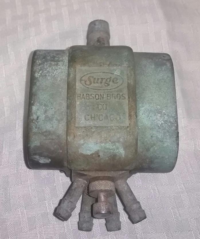 Surge Babson Bros Co Chicago Milking Machine Pulsator Vintage - 5235772