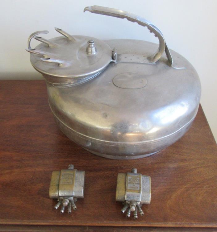 Vintage Surge Babson Bros Large Stainless Steel Milker Tank with Brass Pulsators