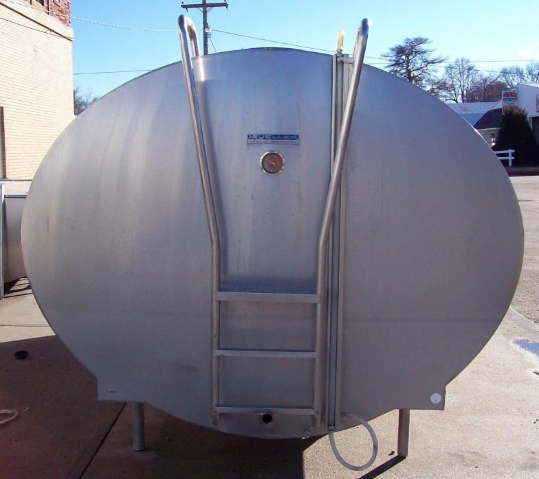 MUELLER 3000 OE29340A Stainless Steel Bulk Milk Cooling Farm Tank