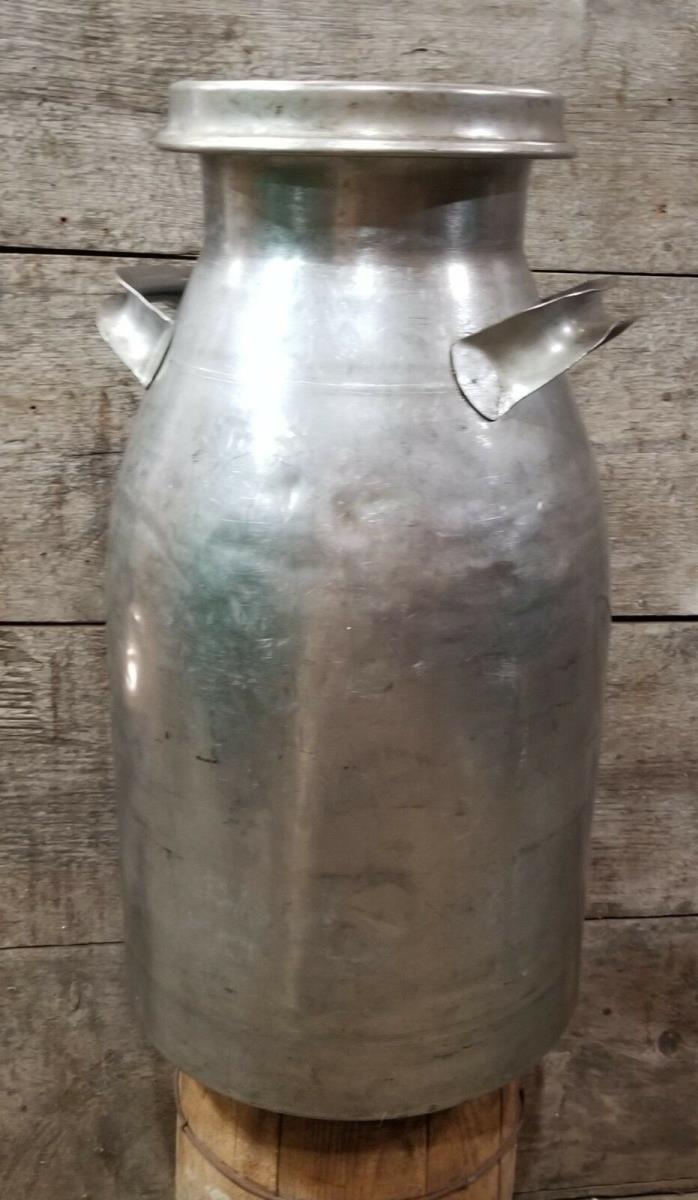 Vintage 40 qt Stainless Steel Milk Can 10 gal Firestone A8087