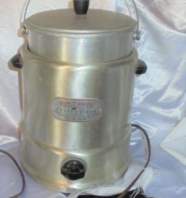 Vintage Sears & Roebuck Farm Master 1-Gallon PASTEURIZER Model 137-46