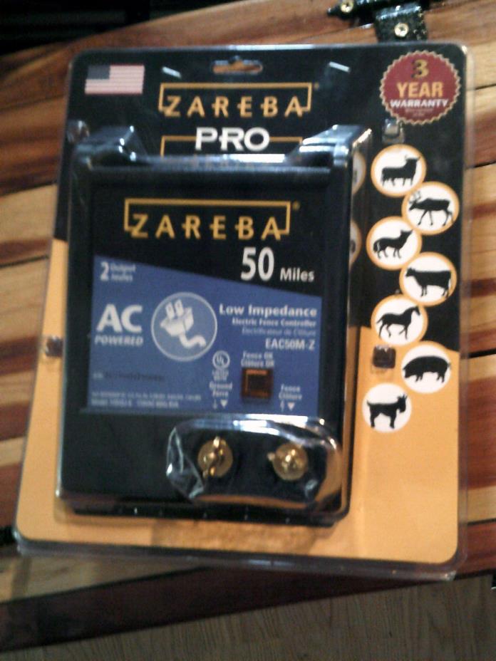 Zareba EAC50M-Z AC Low Impedance Fence Charger, 50 Mile