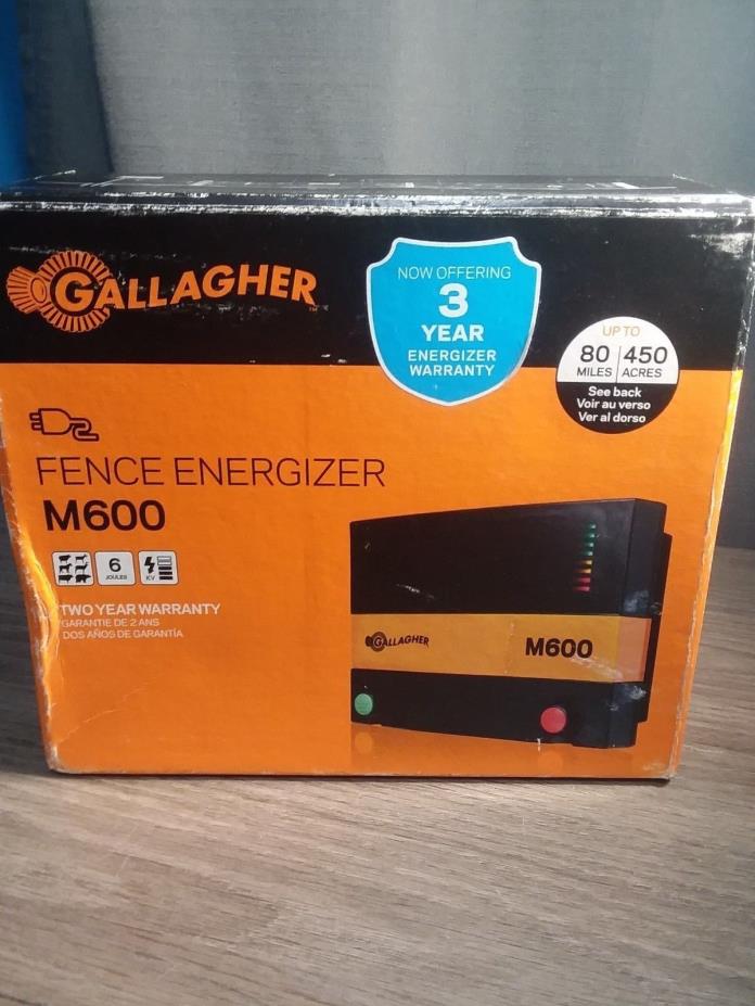 NEW GALLAGHER M-600 FENCE ENERGIZER