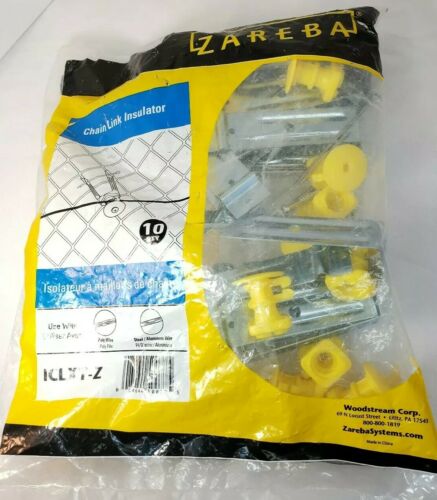 Zareba Chain Link Fence Insulator Brackets 10 Pack Heavy Duty Secure Wire Sealed