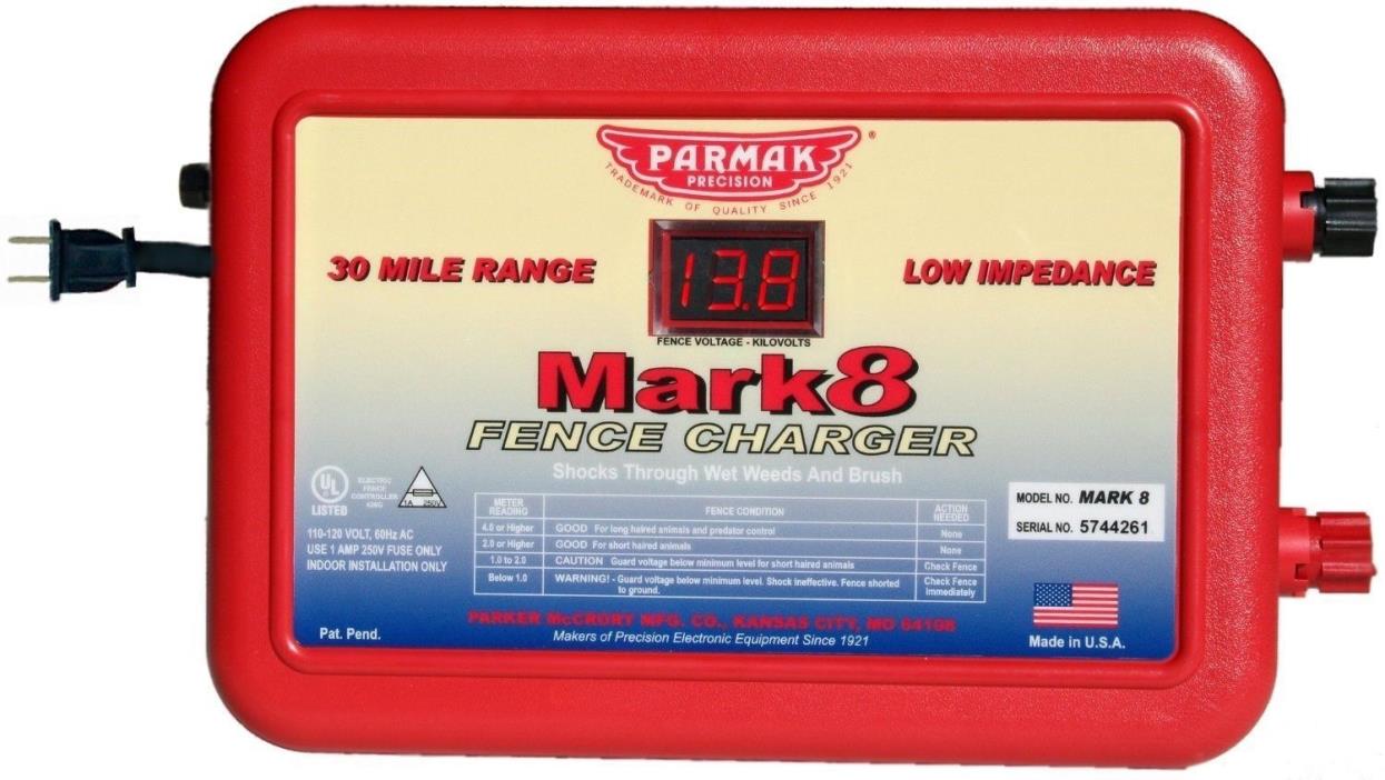 Parmak Multi-Power Mark 8 Electric 30 Mile Fence Charger - Made in the USA!~