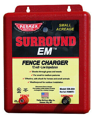 PARKER MC CRORY MFG CO Surround EM Electric Fence Charger, 5-Mile, Low Impedance