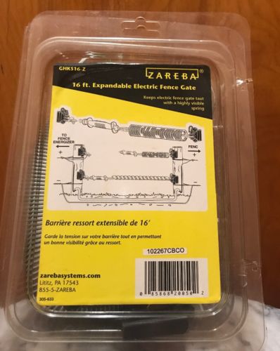 Expandable Electric Fence Gate,No GHKS16-Z,  Zareba Systems New Free Fast Ship