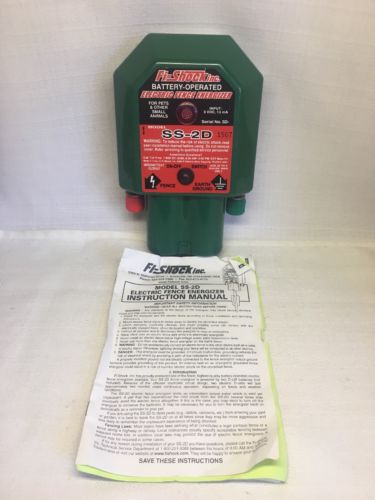 (I) Fi-Shock SS-2D Battery Operated Electric Fence Energizer 1 Mile 3v DC