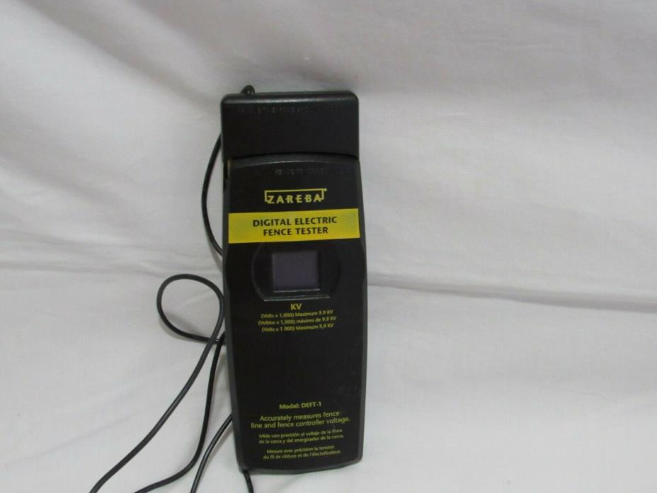 Zareba Digitl Electric Fence Tester, No. DEFT-Z/DEFT-1,  Woodstream Corp (3C2)