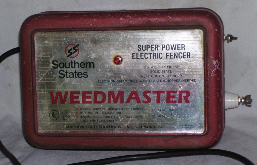 Southern States  Fence Charger 120 vac used Weedmaster