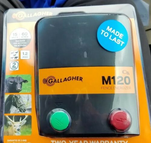 NEW Gallagher North America, M120, 110V Fence Energizer - 1.2 Joules G330434