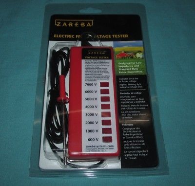 BRAND NEW = ZAREBA = RSVT8 = EIGHT LIGHT ELECTRIC FENCE VOLTAGE TESTER