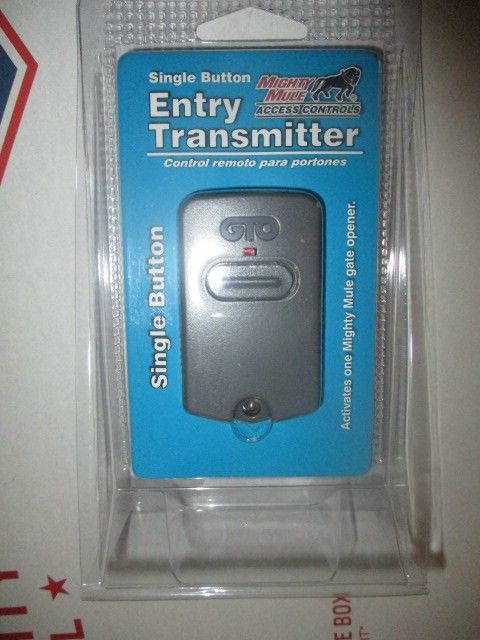 Mighty Mule FM135 Single Button Entry Transmitter for Automatic Gate Opener 0102