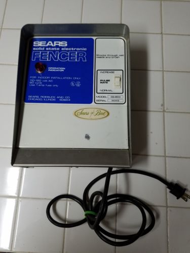 BUY IT NOW Sears Solid State Electronic Fencer, Model #436.48033 Serial # 843405