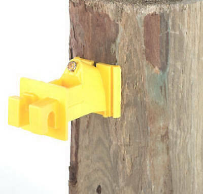 DARE PRODUCTS INC Electric Fence Insulator, Wood Post, Snug-Fit, Yellow, With Na