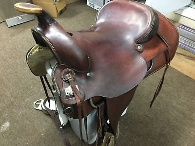 Vintage Big Horn #883 Leather Saddle GOOD CONDITION