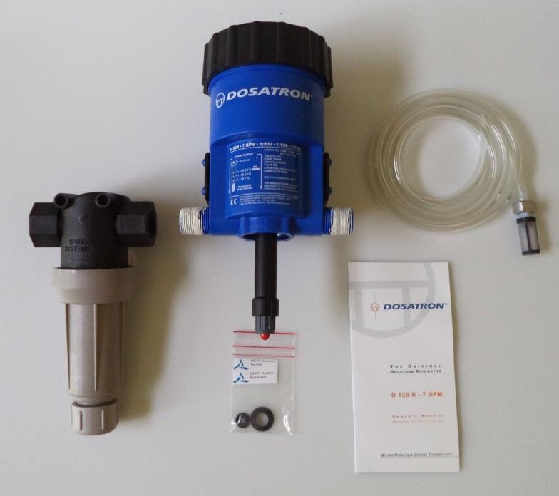 Dosatron D128R: Includes Bracket, Suction Tube, Strainer, Weight, Spare Seals