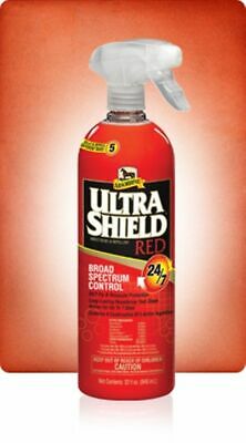 Ultra Shield ULTRASHIELD Red Sprayer 32 oz Broad Spectrum Horse Equine Fly Spray