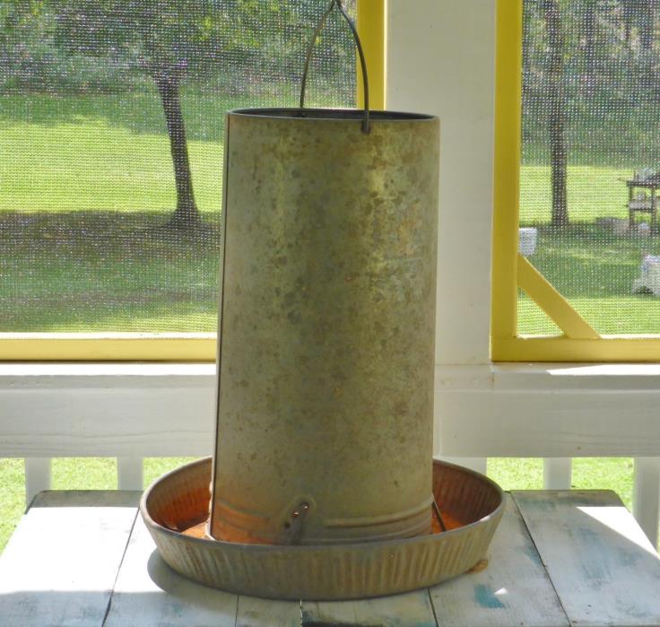 Vintage Hanging Chicken Feeder