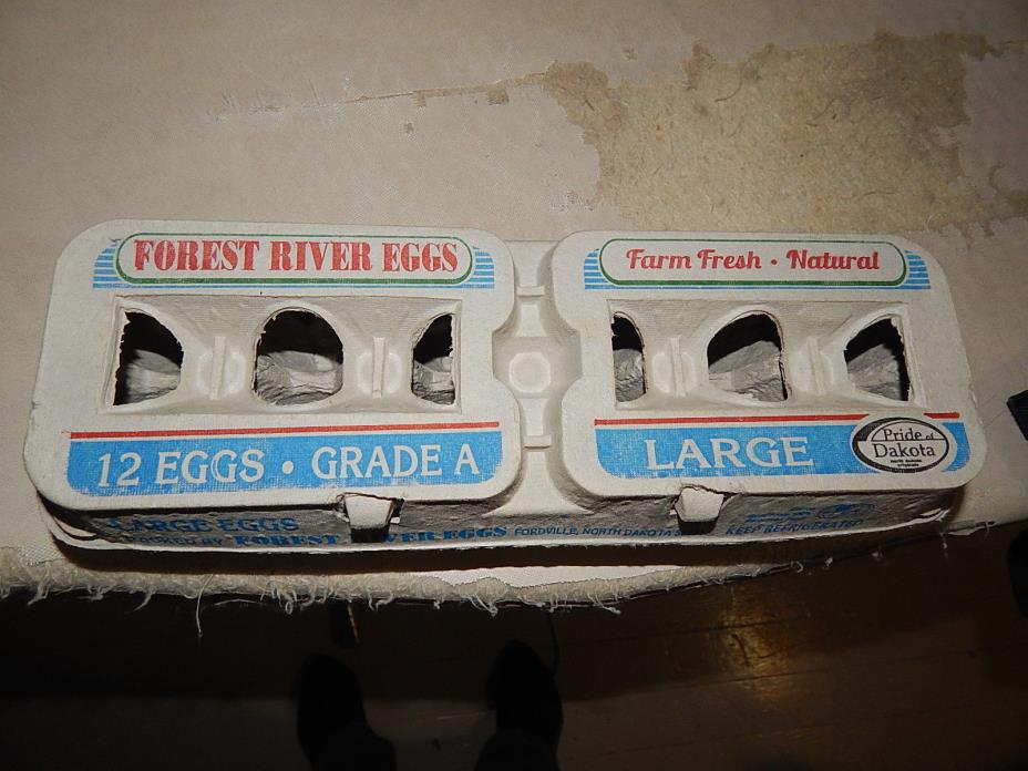 50 Farm Fresh Egg Cartons 1 Dozen Egg Paper Pulp Cartons from Fordville, ND