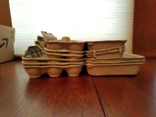 6 Cardboard Egg Cartons (12/18 Count) Paper, Crafts, Project Used, DIY, Recycle