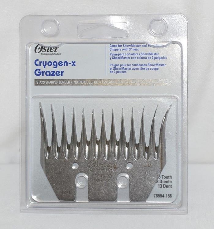 Oster CryogenX 78554186 Grazer 13 Tooth Comb For Shearmaster Clippers