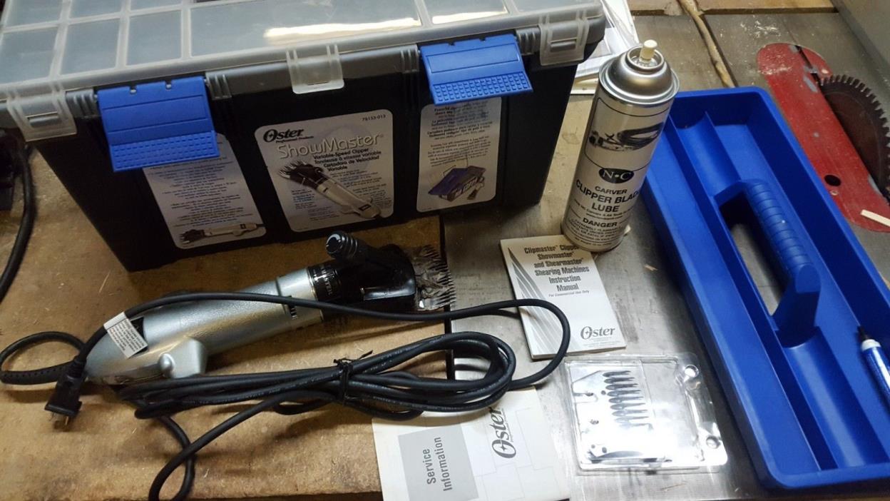 Oster Showmaster Sheep Shearing Animal Cattle Clipper Variable Speed Show Master