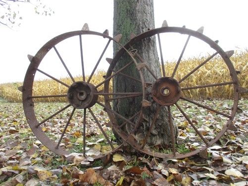2 Tractor Implement Corn Planter Wheels Allis Chalmers Ford IHC John Deere a