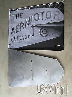 Chicago Aermotor Windmill Vane for 8ft A702 & A602 w/ logo layout, A31 + layout