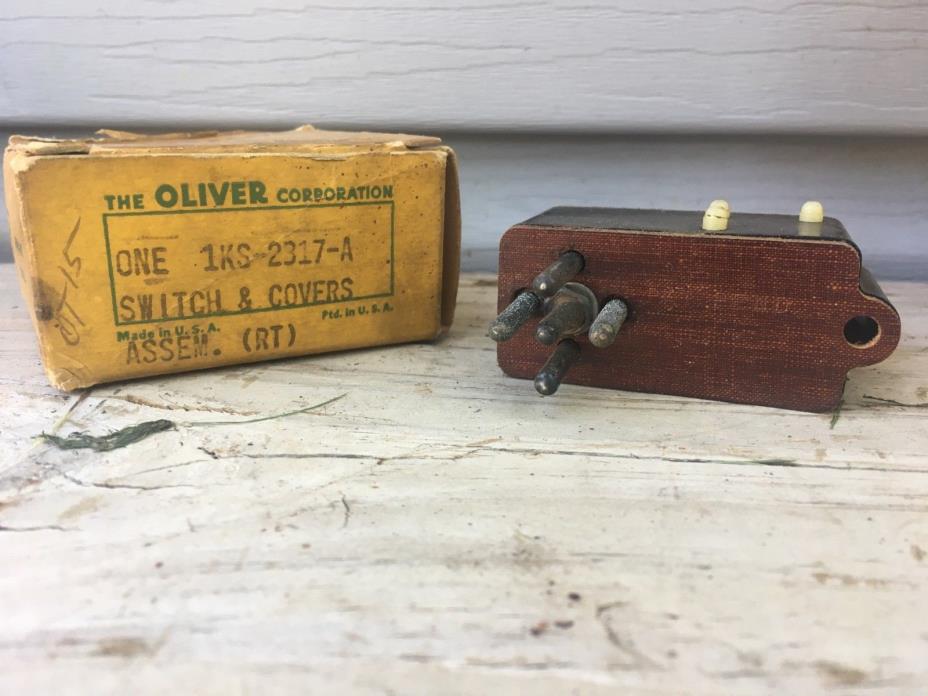 Vtg Original Oliver Tractor Switch & Covers Assembly NOS New Part Box 1ks-2317-A