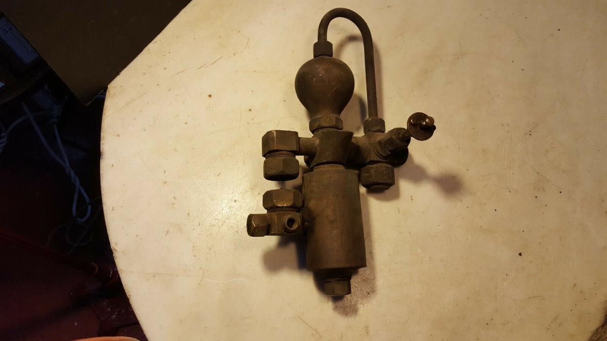 Antique Steam Engine Brass Oiler Detroit Michigan Parts or Restoration Project