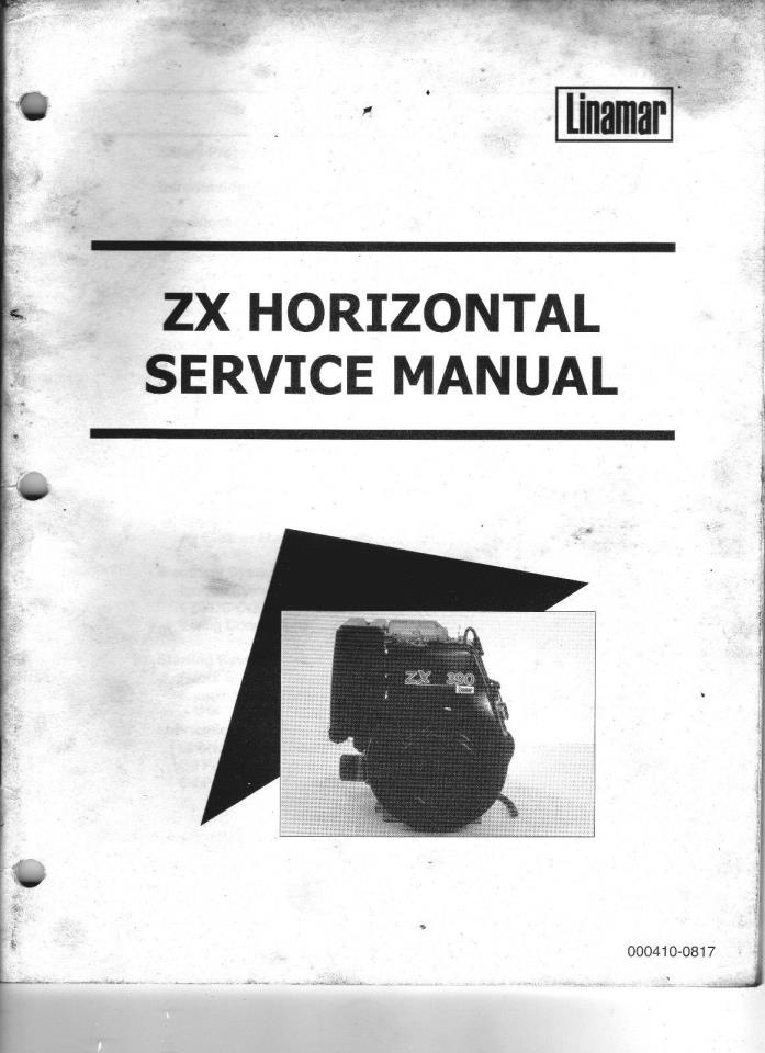 Dealer Clean-Out NOT PERFECT NOT TRASH Linamar ZX Horizontal Service Manual READ