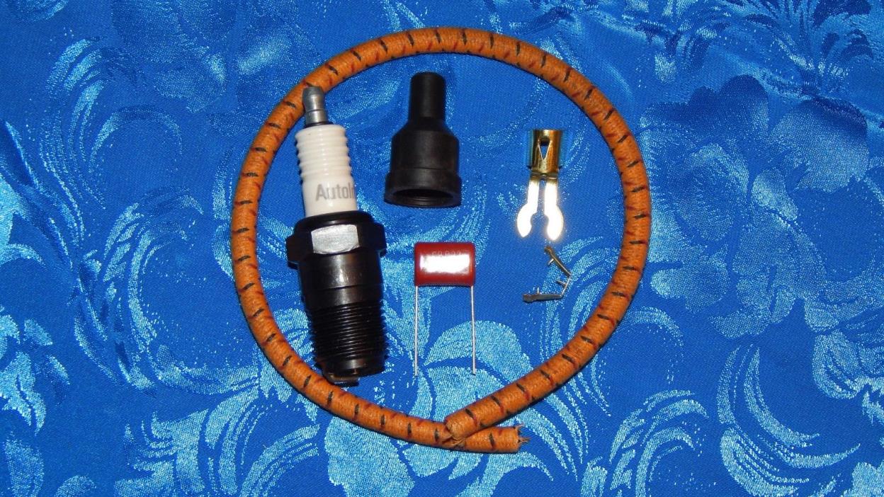 Maytag 92 engine spark plug wire, plug, and condenser