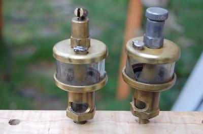 2 Gits Bros.Brass Oiler, Hit Miss Engine Steam Antique Train for Parts oilers