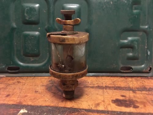 Vintage ESSEX Brass Oiler Detroit Mich USA Hit Miss Engine for parts or repair