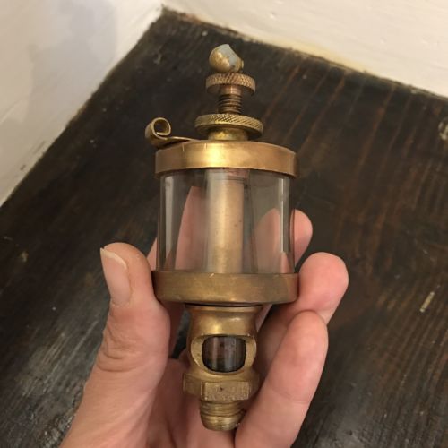 Antique Penberthy Injector #1.5 Steam Brass Drip Oiler Glass Intact Steampunk