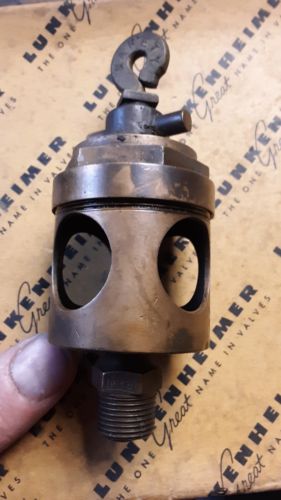 Antique Penberthy Brass Oiler For Hit Miss Engine / Steam Rod Oiler