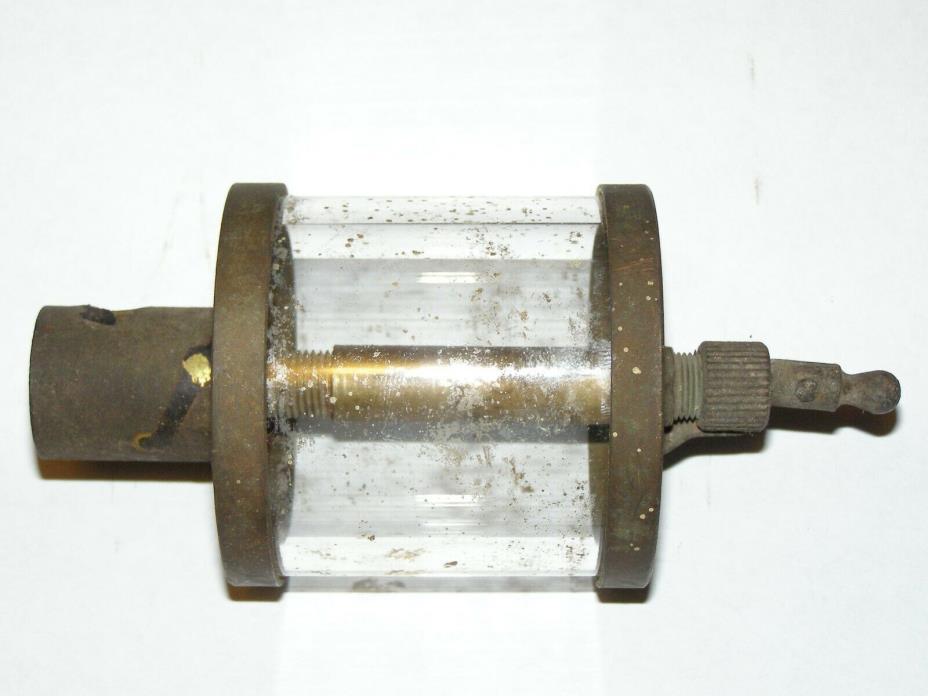 Antique Essex Brass Hit Miss Engine Oiler / Lubricator