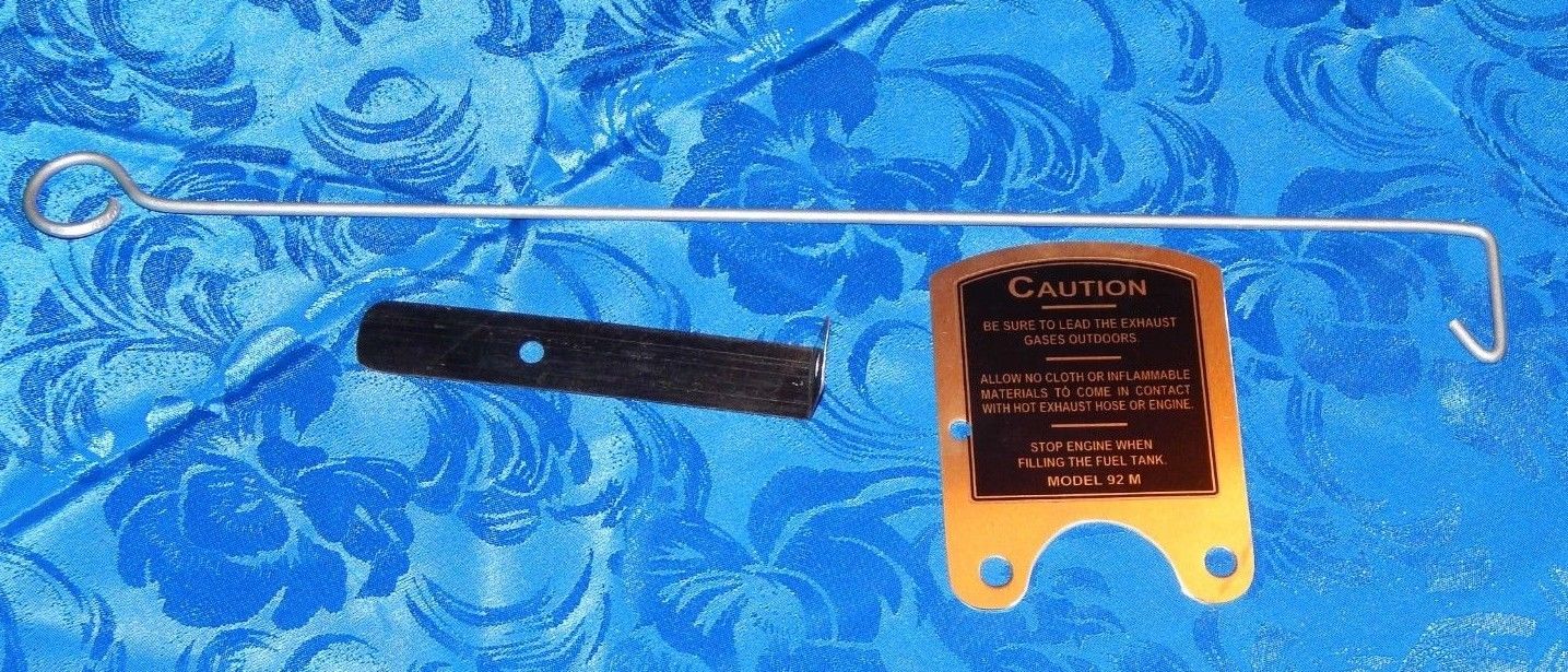 Maytag 92M caution plate long frame and kill switch