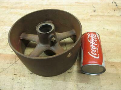 Antique Cast Iron Hit & Miss Gas Steam Engine Line Shaft Flat Belt Pulley 8