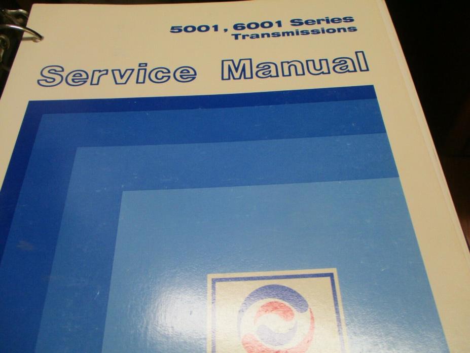 Allison 5001 6001 Series Transmissions Service Manual Year 1988