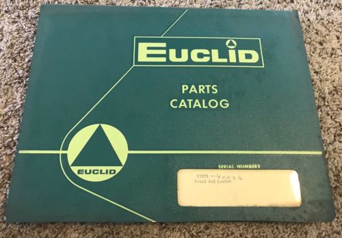 Euclid Parts Catalog - 17UPM Front End Loader