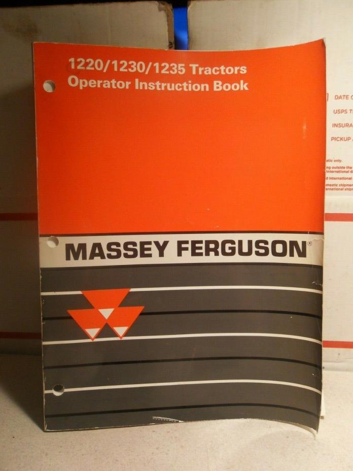GENUINE 1997 MASSEY-FERGUSON 1220 1230 1235 TRACTOR OPERATORS MANUAL BOOK