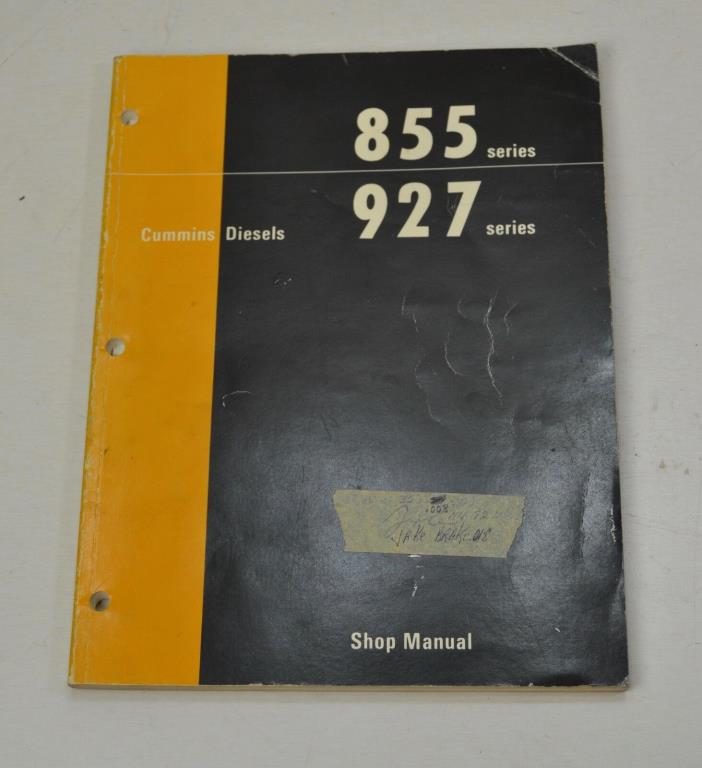 Original OE Cummins Diesel 855 927 Series Shop Manual