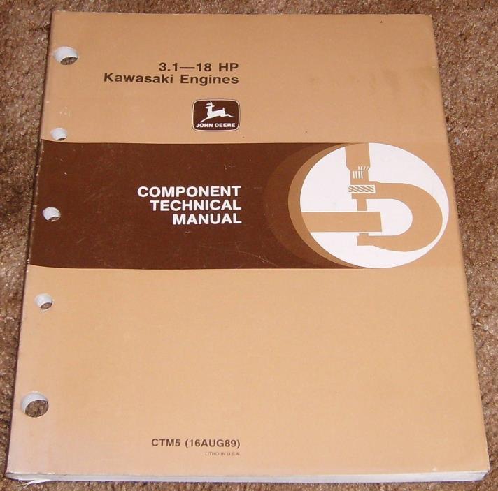 John Deere 3.1-18 hp Kawasaki Engines Component Technical Manual