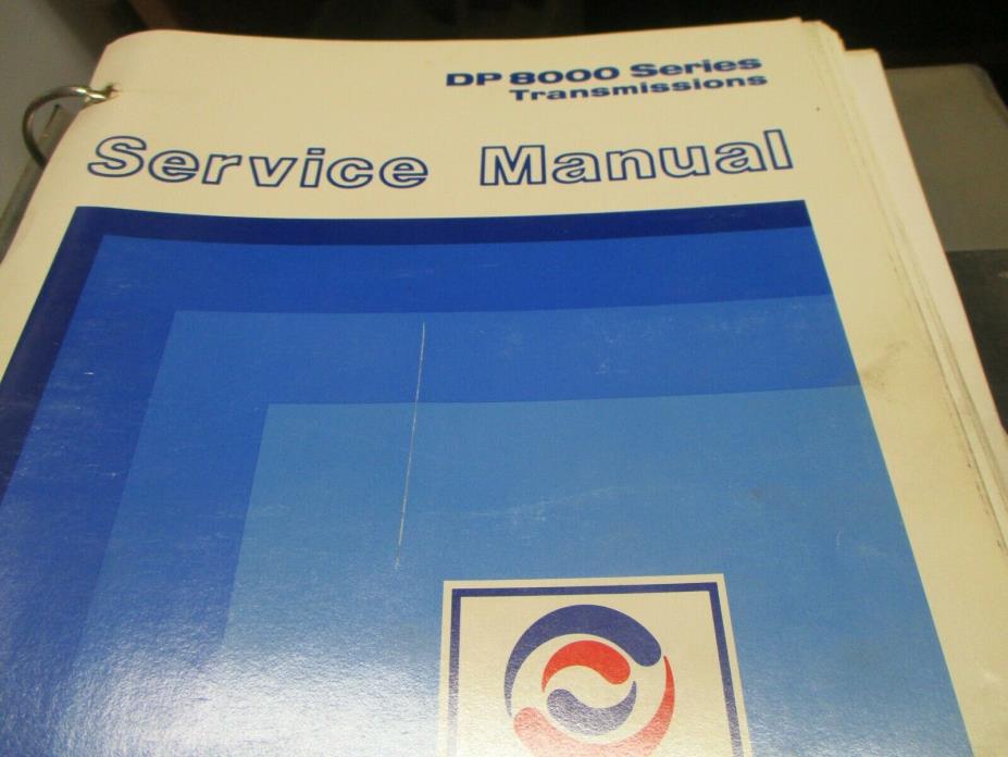 Allison DP8000 Series Transmissions Service Manual