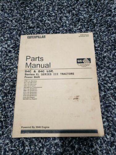 CAT Caterpillar D4C and D4C LGP Series XL SERIES III TRACTORS SEBP2242-21 Manual