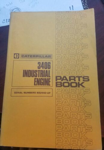 Caterpillar 3406 industrial engine original parts book #SEBP1013